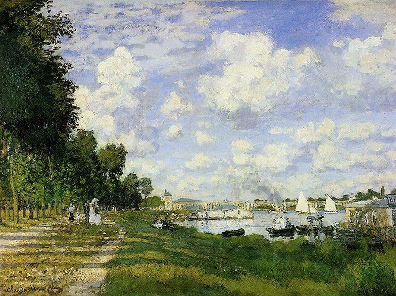 Claude Monet The Basin at Argenteuil oil painting picture
